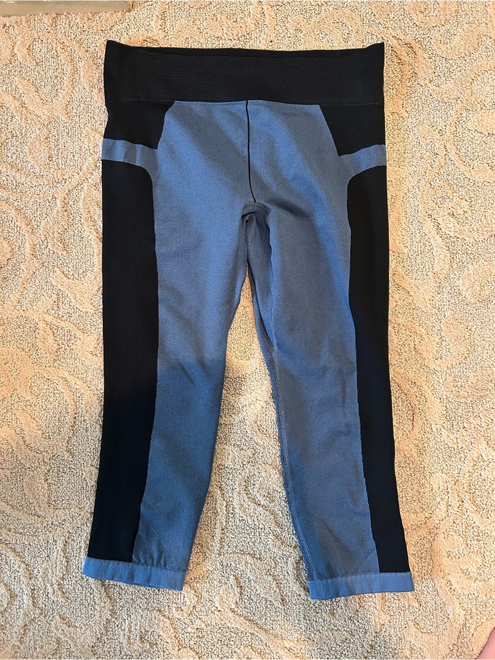 Under Armour  Colorblock Active Leggings - Blue & Black